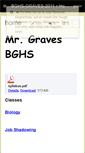 Mobile Screenshot of bghs-graves-2011.wikispaces.com