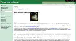 Desktop Screenshot of energyharvesting-art.wikispaces.com