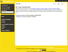 Tablet Screenshot of dlongchem.wikispaces.com