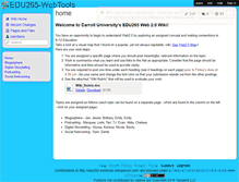 Tablet Screenshot of edu265-webtools.wikispaces.com