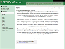 Tablet Screenshot of geduc424summer.wikispaces.com