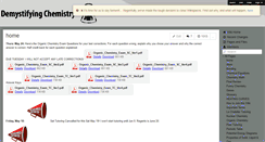 Desktop Screenshot of demystifyingchemistry.wikispaces.com