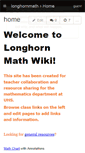 Mobile Screenshot of longhornmath.wikispaces.com