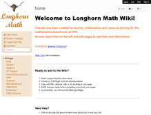 Tablet Screenshot of longhornmath.wikispaces.com