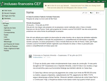 Tablet Screenshot of inclusao-financeira-cef.wikispaces.com