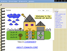 Tablet Screenshot of houseofmath.wikispaces.com