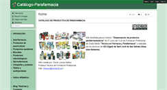 Desktop Screenshot of catalogo-parafarmacia.wikispaces.com