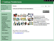 Tablet Screenshot of catalogo-parafarmacia.wikispaces.com