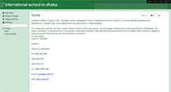Desktop Screenshot of international-school-in-dhaka.wikispaces.com