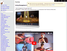 Tablet Screenshot of garagebandintheclassroom.wikispaces.com