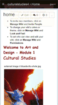 Mobile Screenshot of culturalstudies4.wikispaces.com