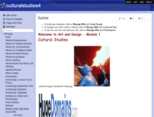 Tablet Screenshot of culturalstudies4.wikispaces.com