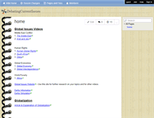 Tablet Screenshot of debatingcurrentissues.wikispaces.com