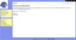 Desktop Screenshot of centralmathteacher.wikispaces.com