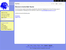 Tablet Screenshot of centralmathteacher.wikispaces.com