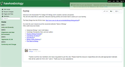 Desktop Screenshot of hawkesbiology.wikispaces.com