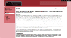 Desktop Screenshot of elex2-mobilelearning.wikispaces.com
