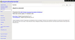 Desktop Screenshot of espanoleselemental.wikispaces.com