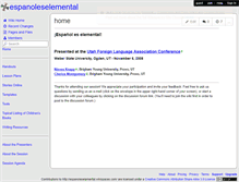 Tablet Screenshot of espanoleselemental.wikispaces.com