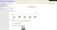 Desktop Screenshot of controversialtopics.wikispaces.com