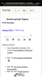 Mobile Screenshot of controversialtopics.wikispaces.com
