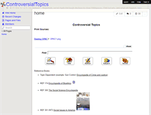 Tablet Screenshot of controversialtopics.wikispaces.com