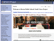 Tablet Screenshot of bpsayvproject.wikispaces.com