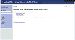 Desktop Screenshot of harleyobrienmath.wikispaces.com