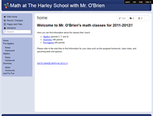 Tablet Screenshot of harleyobrienmath.wikispaces.com
