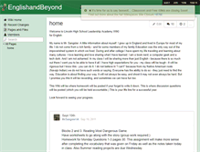 Tablet Screenshot of englishandbeyond.wikispaces.com