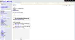 Desktop Screenshot of apeurope.wikispaces.com