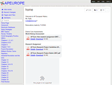 Tablet Screenshot of apeurope.wikispaces.com