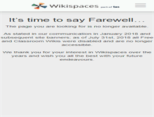 Tablet Screenshot of mmethomas.wikispaces.com