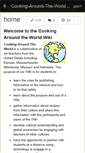 Mobile Screenshot of cooking-around-the-world.wikispaces.com