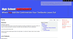 Desktop Screenshot of highschooluncensored.wikispaces.com