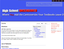 Tablet Screenshot of highschooluncensored.wikispaces.com