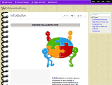 Tablet Screenshot of collaborationgroup.wikispaces.com