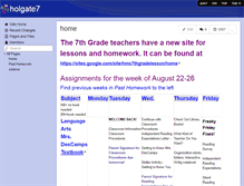 Tablet Screenshot of holgate7.wikispaces.com