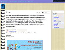 Tablet Screenshot of kyliebooker.wikispaces.com