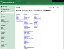 Tablet Screenshot of javascriptmvc.wikispaces.com