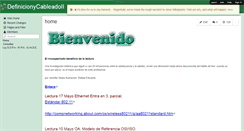 Desktop Screenshot of definicionycableado.wikispaces.com