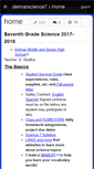 Mobile Screenshot of delmarscience7.wikispaces.com