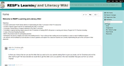 Desktop Screenshot of learningandliteracy.wikispaces.com