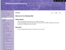 Tablet Screenshot of hillsidegrade5reading.wikispaces.com