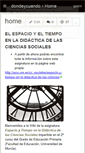 Mobile Screenshot of dondeycuando.wikispaces.com