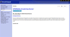 Desktop Screenshot of lincolnbayer.wikispaces.com