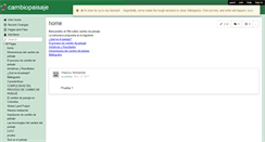 Desktop Screenshot of cambiopaisaje.wikispaces.com