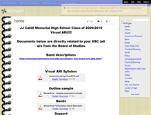 Tablet Screenshot of hscvisart.wikispaces.com