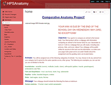 Tablet Screenshot of hpsanatomy.wikispaces.com