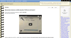 Desktop Screenshot of elrincondelcanario.wikispaces.com